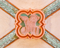 Heidelberg - Heiliggeistkirche - Mittelschiff - 3. Schlußstein, von Westen aus gezählt (aufgenommen im Januar 2013, am frühen Nachmittag) Heidelberg - Heiliggeistkirche - Mittelschiff - 3. Schlußstein, von Westen aus gezählt (aufgenommen im Januar 2013, am frühen Nachmittag)