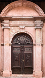 Heidelberg - Heiliggeistkirche - Südseite - Östliches Südportal - Blick auf das gesamte Portal (aufgenommen im November 2013, am späten Vormittag)
