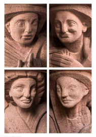 Heidelberg - Heiliggeistkirche - Altar von Edzard Hobbing - Alle 4 Genien (v.l.n.r.: Nordwest, Südwest, Südost, Nordost) (aufgenommen im November 2013, vormittags und nachmittags) Heidelberg - Heiliggeistkirche - Altar von Edzard Hobbing - Alle 4 Genien (v.l.n.r.: Nordwest, Südwest, Südost, Nordost) (aufgenommen im November 2013, vormittags und nachmittags)