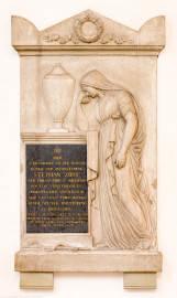 Heidelberg - Heiliggeistkirche - Chor - Epitaph ("Stephan Zipff"), an Südwand des Chors (aufgenommen im Dezember 2013, am späten Nachmittag)