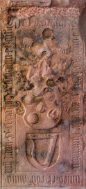 Heidelberg - Heiliggeistkirche - Südschiff - 3. Epitaph, von Westen aus gezählt, an Wand des südlichen Seitenschiffs (aufgenommen im Februar 2014, am frühen Nachmittag)