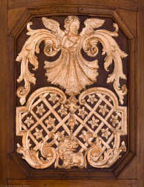 Heidelberg - Heiliggeistkirche - Kanzel - Seitenverzierung der Kanzel (aufgenommen im Oktober 2014, am frühen Nachmittag) Heidelberg - Heiliggeistkirche - Kanzel - Seitenverzierung der Kanzel (aufgenommen im Oktober 2014, am frühen Nachmittag)