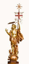 Heidelberg - Heiliggeistkirche - Kanzel - Christusfigur der Kanzel (aufgenommen im Februar 2015, am Nachmittag) Heidelberg - Heiliggeistkirche - Kanzel - Christusfigur der Kanzel (aufgenommen im Februar 2015, am Nachmittag)