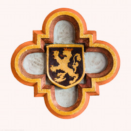 Heidelberg - Heiliggeistkirche - Nordempore - Schlußstein, 5. Joch, von Westen aus gezählt (aufgenommen im Mai 2015, am Nachmittag)