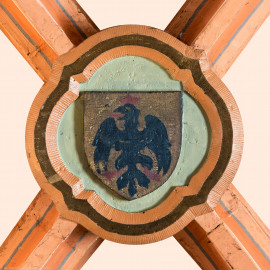 Heidelberg - Heiliggeistkirche - Turm - Nördlicher Eingangsbereich - Schlussstein (aufgenommen im Mai 2015, am späten Nachmittag) Heidelberg - Heiliggeistkirche - Turm - Nördlicher Eingangsbereich - Schlussstein (aufgenommen im Mai 2015, am späten Nachmittag)