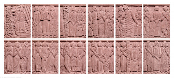 Heidelberg - Heiliggeistkirche - Altarbereich - Taufbecken von Edzard Hobbing - Sequentielle Abfolge aller Segmente (aufgenommen im September 2015, am frühen Nachmittag) Heidelberg - Heiliggeistkirche - Altarbereich - Taufbecken von Edzard Hobbing - Sequentielle Abfolge aller Segmente (aufgenommen im September 2015, am frühen Nachmittag)