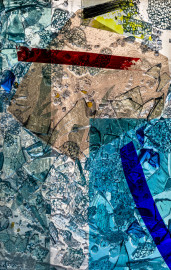 Heidelberg - Heiliggeistkirche - Nordschiff - 1. Joch, von Westen aus gezählt - Ausschnitt aus Feld (linke Bahn, dritte Zeile) des Fensters "Schöpfungsgeschichte - Gottes Geist über den Wassern" von Hella De Santarossa (aufgenommen im Oktober 2015, am späten Nachmittag) Heidelberg - Heiliggeistkirche - Nordschiff - 1. Joch, von Westen aus gezählt - Ausschnitt aus Feld (linke Bahn, dritte Zeile) des Fensters "Schöpfungsgeschichte - Gottes Geist über den Wassern" von Hella De Santarossa (aufgenommen im Oktober 2015, am späten Nachmittag)