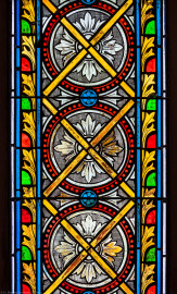 Heidelberg - Heiliggeistkirche - Südschiff - 4. Joch, von Westen aus gezählt - Feld des Ornamentfensters (aufgenommen im Oktober 2015, am späten Nachmittag) Heidelberg - Heiliggeistkirche - Südschiff - 4. Joch, von Westen aus gezählt - Feld des Ornamentfensters (aufgenommen im Oktober 2015, am späten Nachmittag)