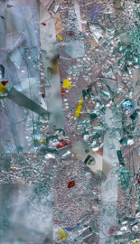 Heidelberg - Heiliggeistkirche - Nordschiff - 4. Joch, von Westen aus gezählt - Feld (rechte Bahn, dritte Zeile) des Fensters "Schöpfungsgeschichte - Der Weltkreis ist voll vom Geiste Gottes" von Hella De Santarossa (aufgenommen im Oktober 2015, am frühen Nachmittag) Heidelberg - Heiliggeistkirche - Nordschiff - 4. Joch, von Westen aus gezählt - Feld (rechte Bahn, dritte Zeile) des Fensters "Schöpfungsgeschichte - Der Weltkreis ist voll vom Geiste Gottes" von Hella De Santarossa (aufgenommen im Oktober 2015, am frühen Nachmittag)