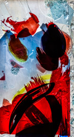 Heidelberg - Heiliggeistkirche - Nordschiff - 6. Joch, von Westen aus gezählt - Feld (rechte Bahn, erste Zeile) des Fensters "Schöpfungsgeschichte - Der Baum der Erkenntnis" von Hella De Santarossa (aufgenommen im Oktober 2015, am späten Nachmittag) Heidelberg - Heiliggeistkirche - Nordschiff - 6. Joch, von Westen aus gezählt - Feld (rechte Bahn, erste Zeile) des Fensters "Schöpfungsgeschichte - Der Baum der Erkenntnis" von Hella De Santarossa (aufgenommen im Oktober 2015, am späten Nachmittag)