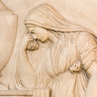 Heidelberg - Heiliggeistkirche - Chor - Ausschnitt aus Epitaph ("Stephan Zipff"), an Südwand des Chors (aufgenommen im Dezember 2013, am späten Vormittag)