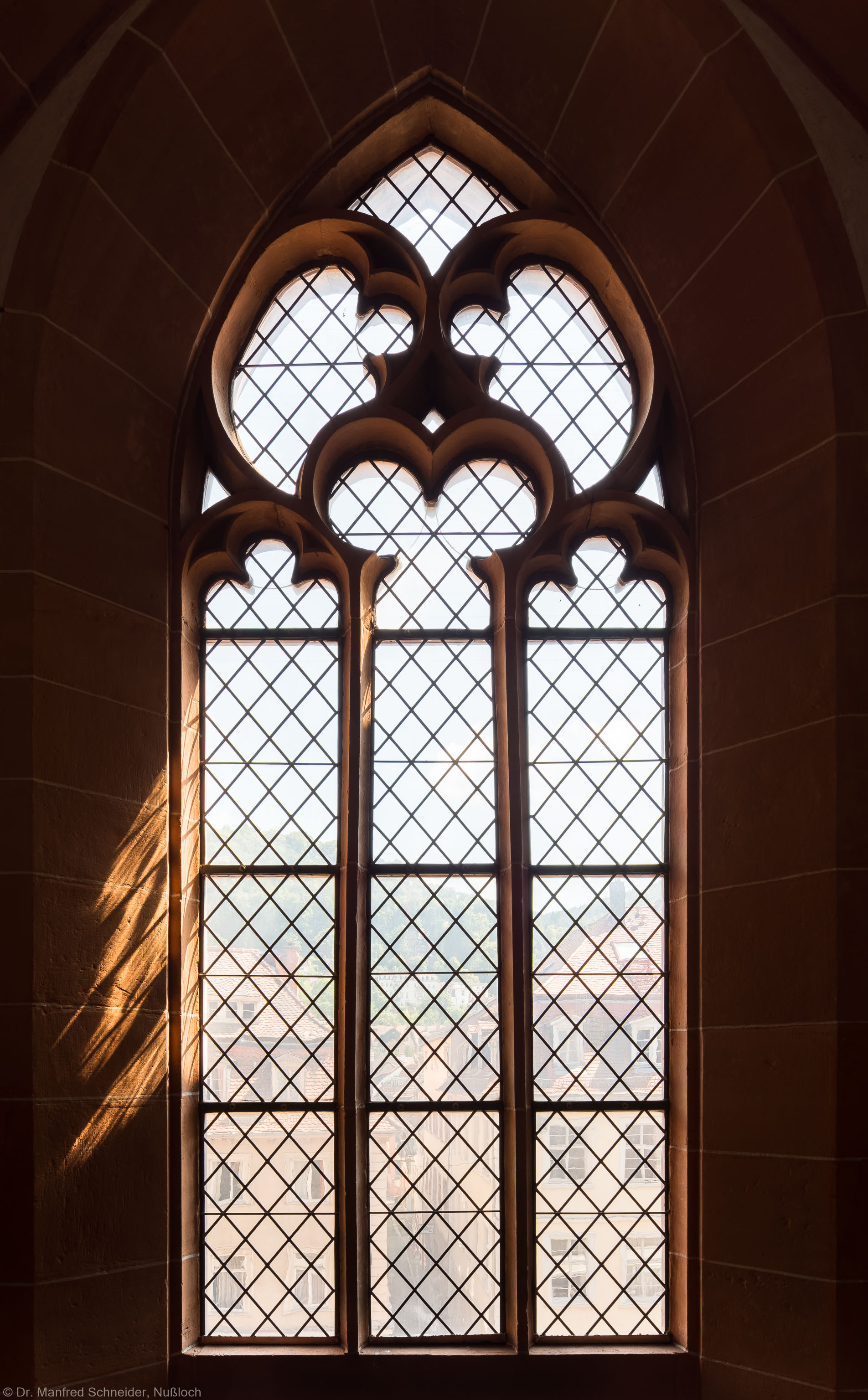 Heidelberg - Heiliggeistkirche - Südempore - 5. Joch, von Westen aus gezählt - Fenster und Maßwerk (aufgenommen im Juni 2015, am Nachmittag)