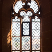 Heidelberg - Heiliggeistkirche - Südempore - 4. Joch, von Westen aus gezählt - Fenster und Maßwerk (aufgenommen im Juni 2015, am Nachmittag)