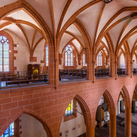 Heidelberg - Heiliggeistkirche - Nordempore - Blick vom Nordwesten der Südempore auf die Nordempore und in das Nordschiff (aufgenommen im Juli 2015, am frühen Nachmittag)