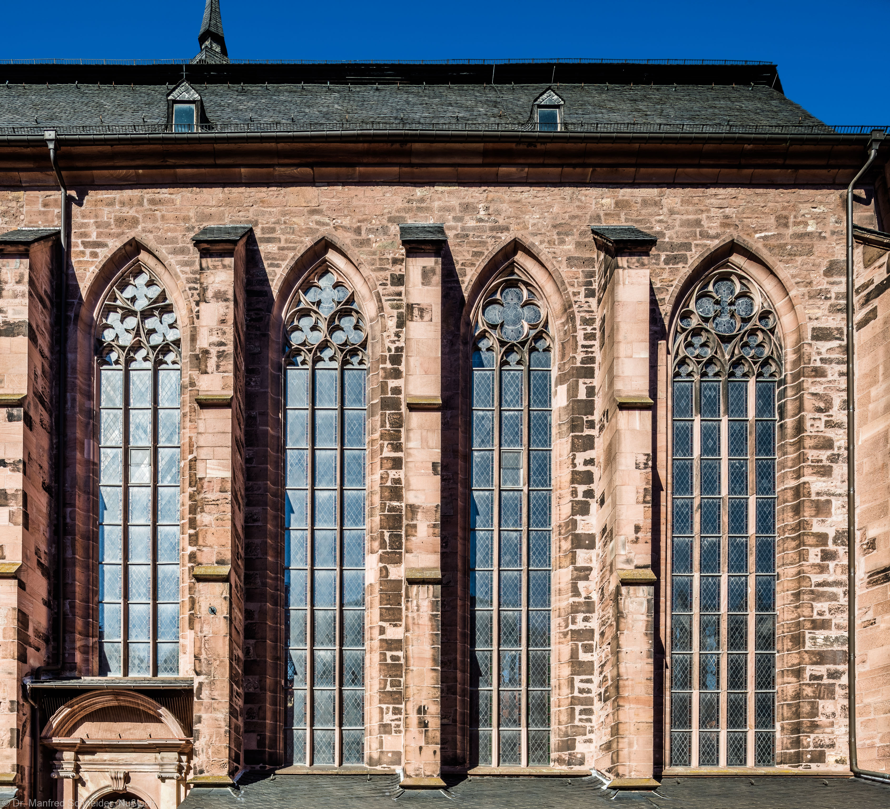 Heidelberg - Heiliggeistkirche - Südseite - Blick auf den südlichen Chor (aufgenommen im Oktober 2015, am Nachmittag)