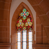 Heidelberg - Heiliggeistkirche - Chor - Südseite - 2. Maßwerk, von Südwest nach Nordwest gezählt, von Nordempore aus gesehen (aufgenommen im Oktober 2015, am Nachmittag)